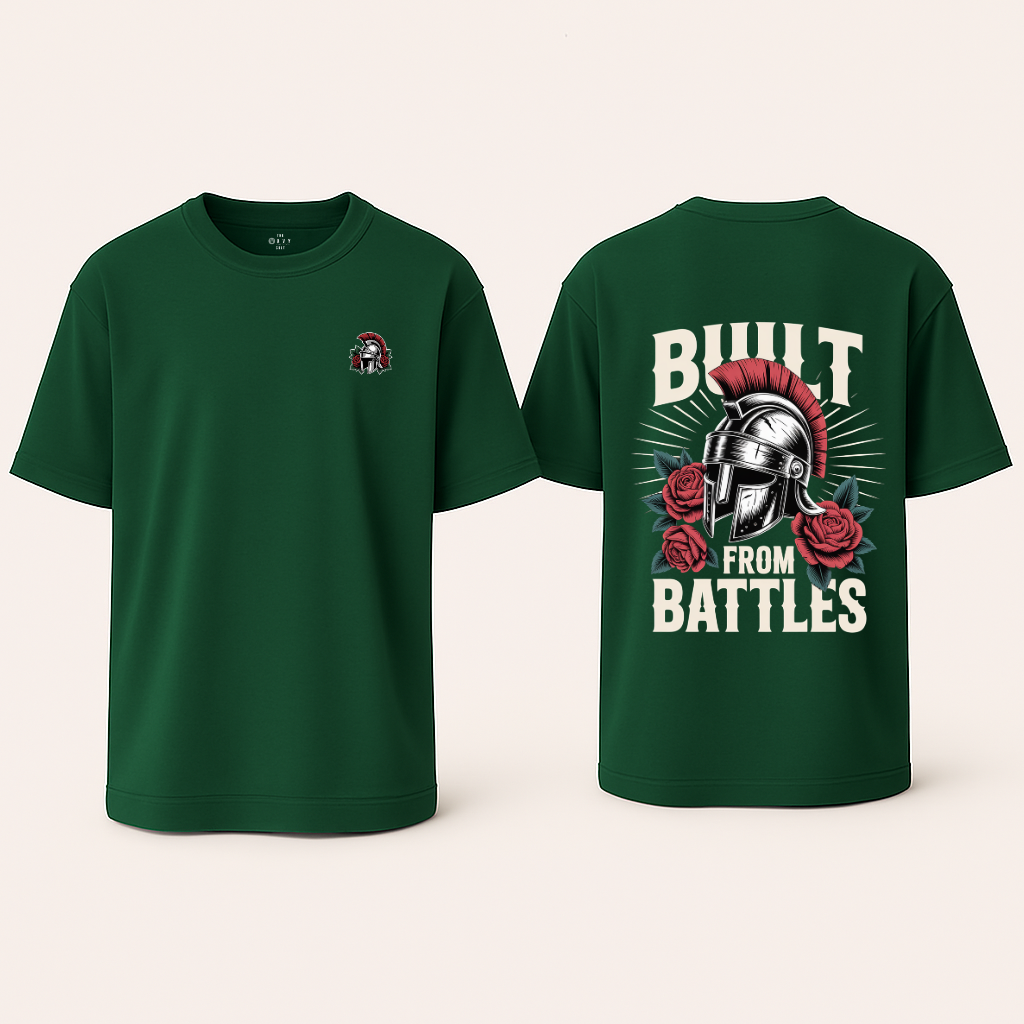 Battles Green Oversized T-Shirt