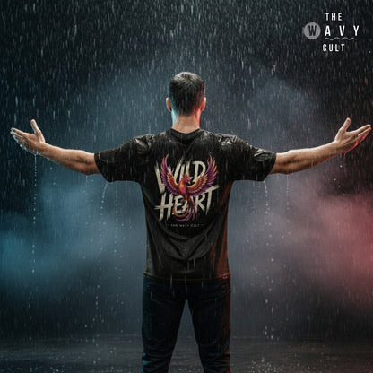 Wild Heart Black Oversized T-Shirt