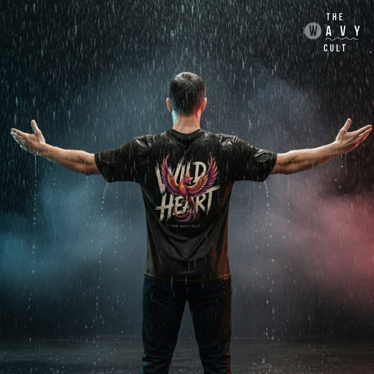 Wild Heart Black Oversized T-Shirt