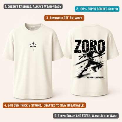 Zoro Off White Oversized T-Shirt