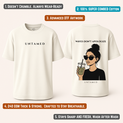 Untamed Off White Oversized T-Shirt