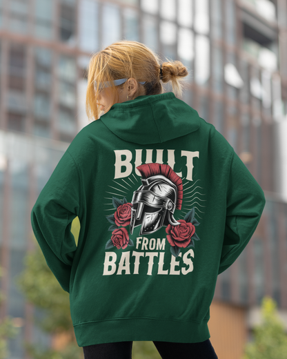 Battles Bottle Green Oversized Hoodie