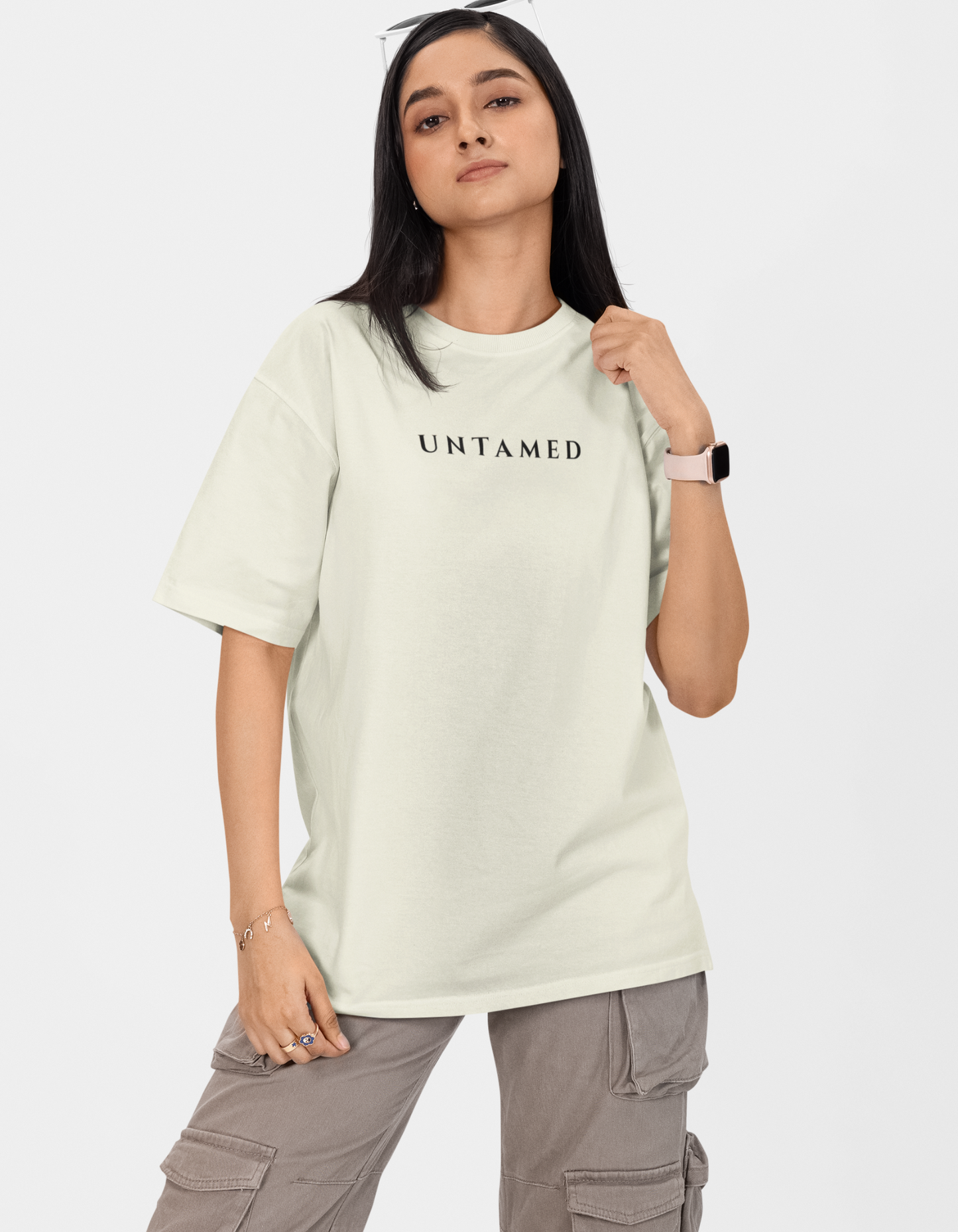 Untamed Off White Oversized T-Shirt