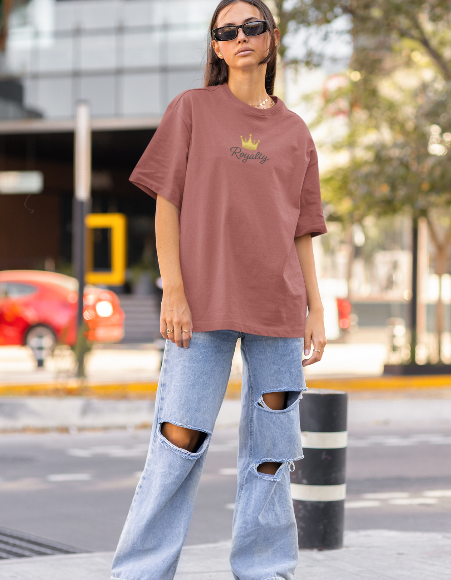 Royalty Coral Oversized T-Shirt