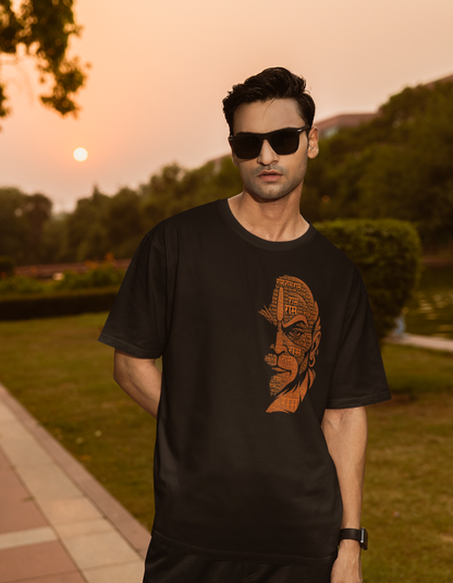 सीने में हनुमान Oversized T-Shirt