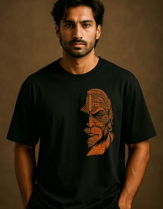 सीने में हनुमान Oversized T-Shirt