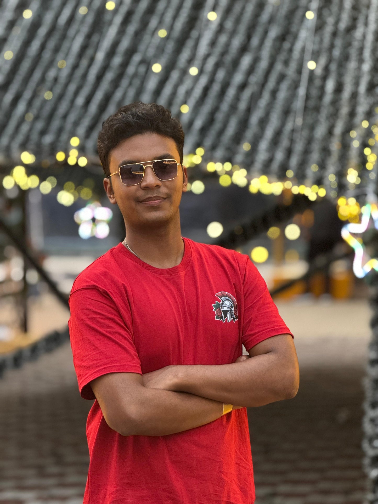 Battles Red Oversized T-Shirt