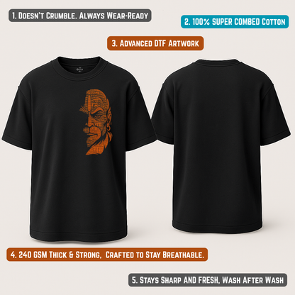 सीने में हनुमान Oversized T-Shirt