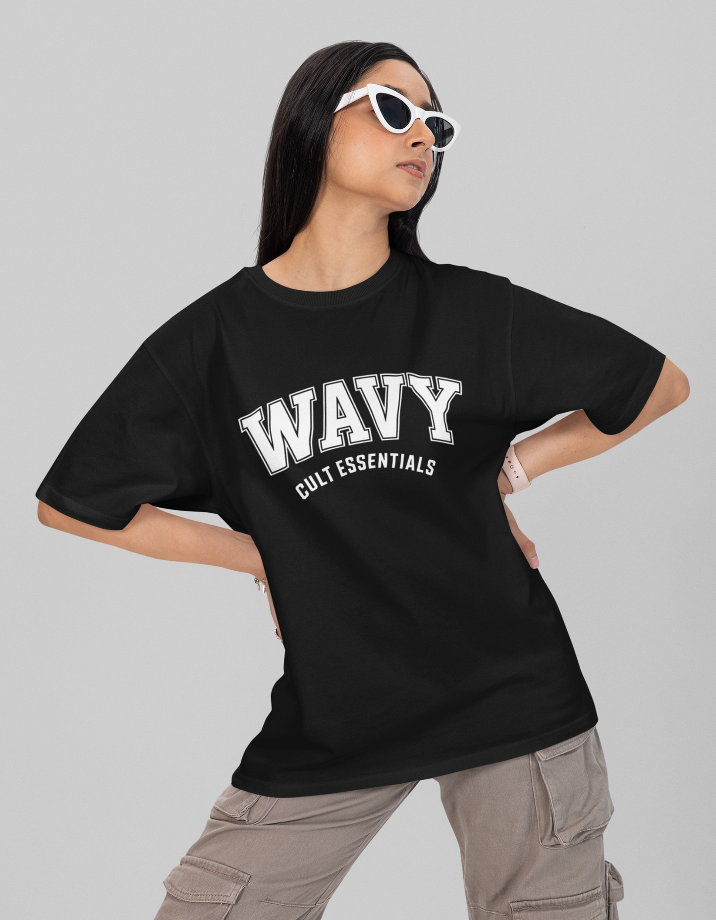 WavyCult Essentials Puff Oversized T-Shirt