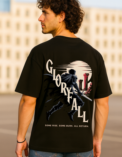 Glory Fall Black Oversized T-Shirt