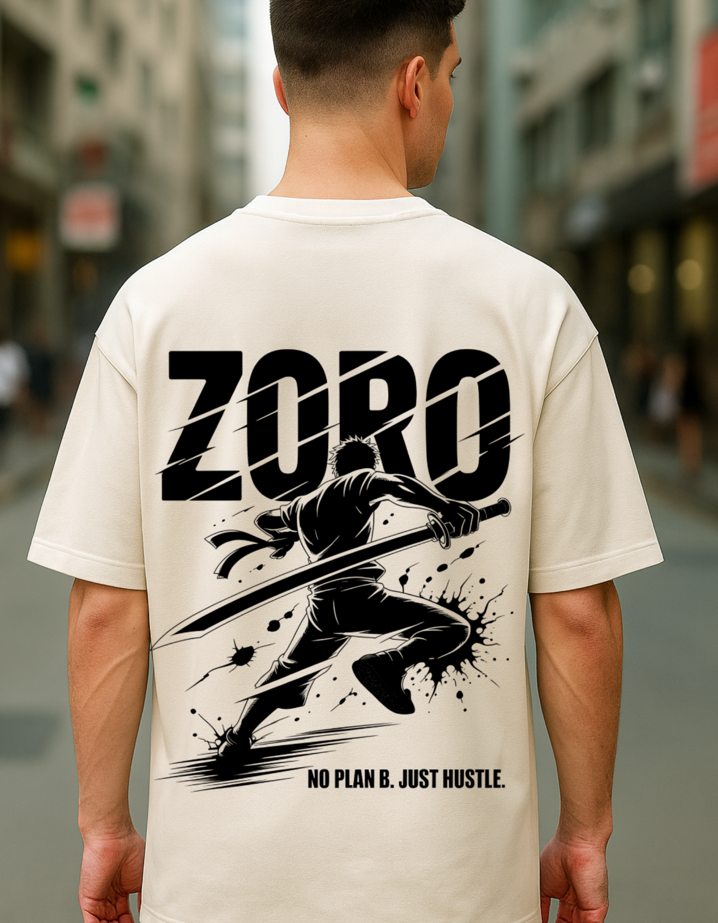 Zoro Off White Oversized T-Shirt