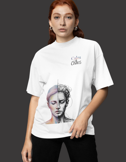 Calm & Chaos Oversized T-Shirt