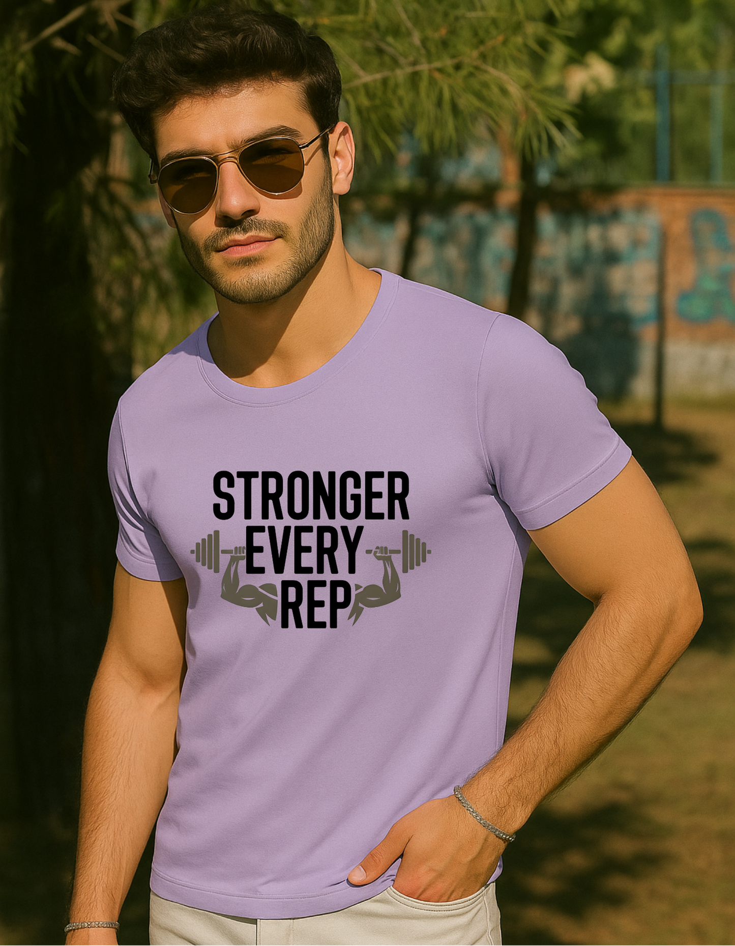 Stronger Every Rep Classic Fit T-Shirt