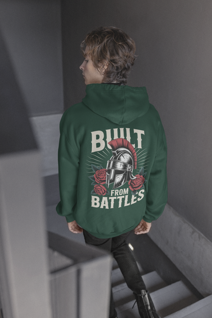 Battles Bottle Green Oversized Hoodie