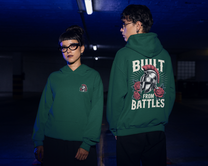 Battles Bottle Green Oversized Hoodie